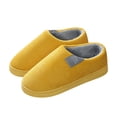 thumbnail image 3 of ZTTD Womens Slippers for Womens Men Warm Shoes Soft Plush House Slippers Flip Flop Yellow, 3 of 3