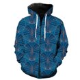 thumbnail image 1 of Abstract Pattern Men's Zipper Hoodie Fashion Teens Cool 3D Printed Spring Oversized Casual Tops Long Sleeve With Hood Jackets, 1 of 5