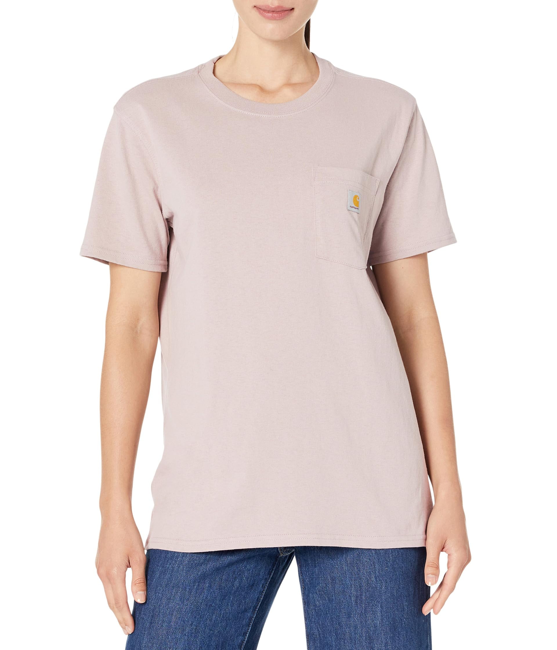Carhartt WK87 Workwear Pocket Short Sleeve T-Shirt (Womens, Mink