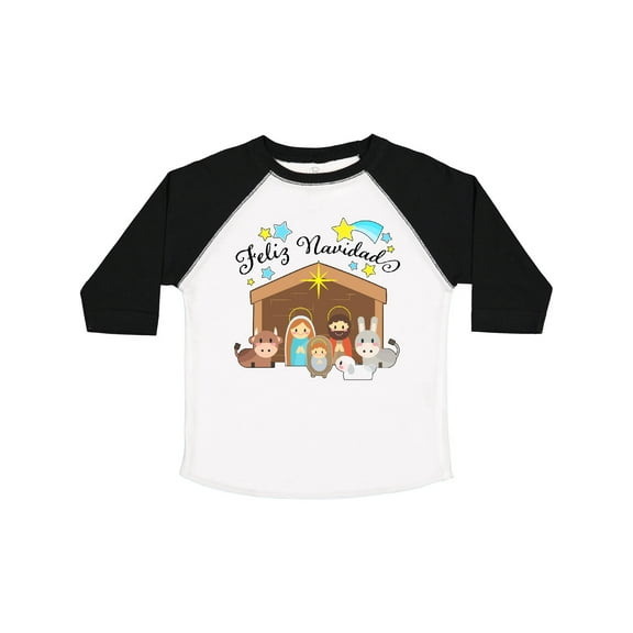 Inktastic Feliz Navidad Cute Nativity Scene Boys or Girls Toddler T-Shirt