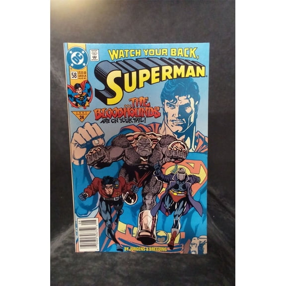 Pre-Owned Superman #58 Newsstand Edition 1991 DC Comics Comic Book