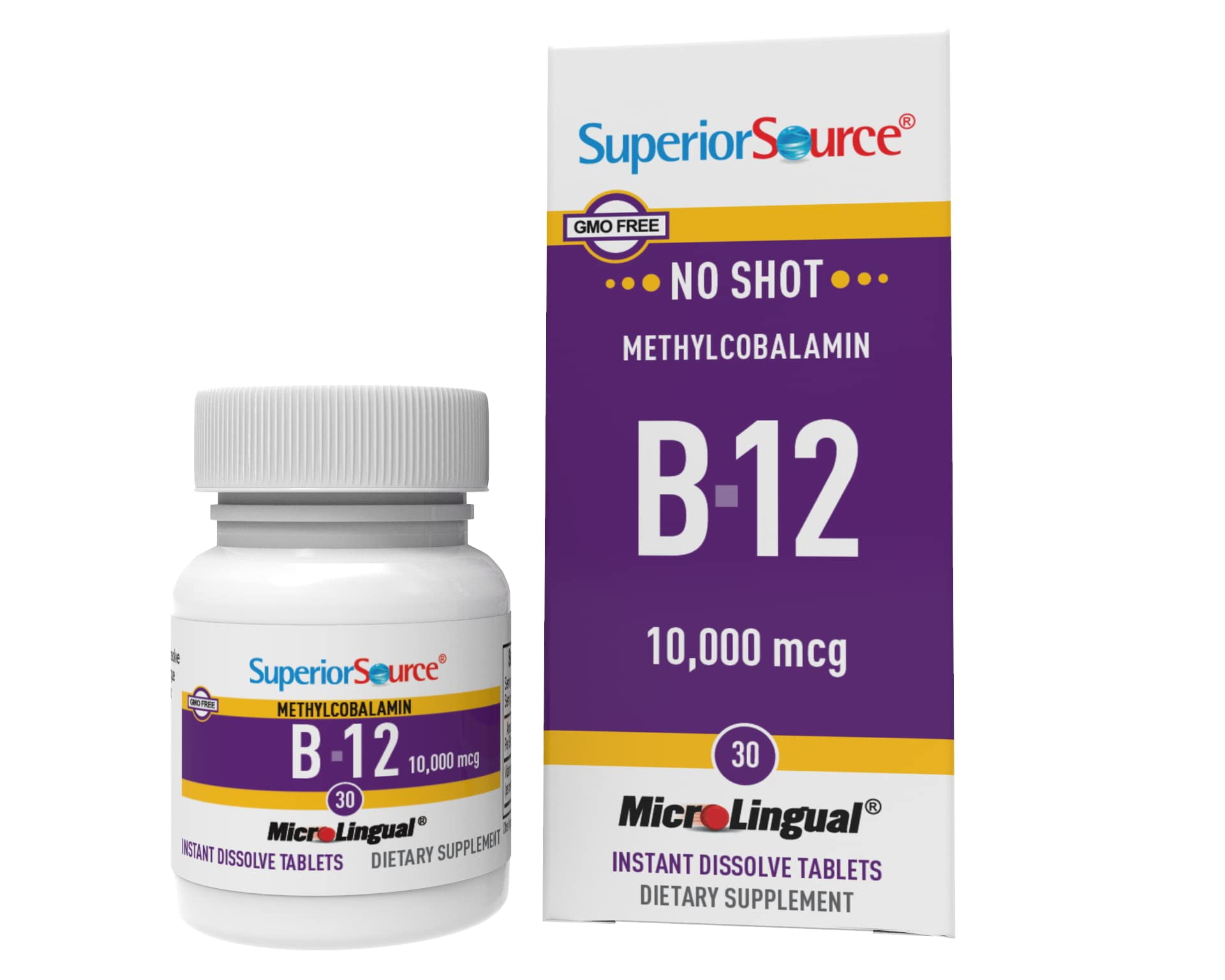 Superior Source B-12, B-6 & Folic Acid, 60 MicroLingual Instant Dissolve Tablets