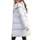 thumbnail image 2 of Parkas de manga larga para mujer, abrigo informal holgado de invierno a la moda con bolsillos de color y cremallera, abrigo largo reversible de algodón para mujer, 2 of 5