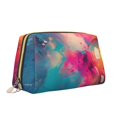 thumbnail image 2 of Cauagu Colorful Lightbulb Abstract Print Large Cosmetic Bag,Portable Cosmetics Pouch Travel Makeup Bag Large Capacity Travel Makeup Case Organizer Makeup Brush Organizer, 2 of 8