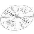 thumbnail image 4 of Black Decorative Unique Modern Round Glass Wall Clock, for Living Room, Kitchen, Dining or Bedroom, 4 of 6