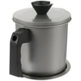 thumbnail image 4 of HEMOTON 1pc Stainless Steel Oil Strainer Pot Grease Container Oil Storage Can Grease Keeper with Strainer and Lid, 4 of 8