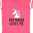 thumbnail image 4 of Inktastic My Nana Loves Me Unicorn Girls Baby Bodysuit, 4 of 5