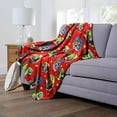 thumbnail image 2 of Justice League Heroic Holiday Helpers Warner Bros Kids Silk Touch Throw Blanket, 50 x 60 inches, 2 of 5
