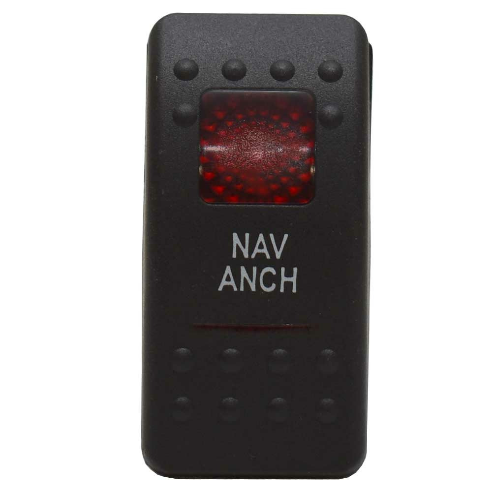 Carling On/Off/On Contura II Boat Rocker Switch | Nav / Anch 4-Spade