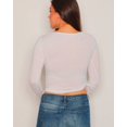 thumbnail image 3 of U-Wear Blouse Courte à Manches Longues pour Femmes, Blanche, Medium, 3 of 9