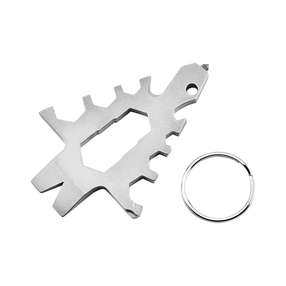 Frcolor Survival Cards Edc Gadget Outdoor Metal Tools Snowflake