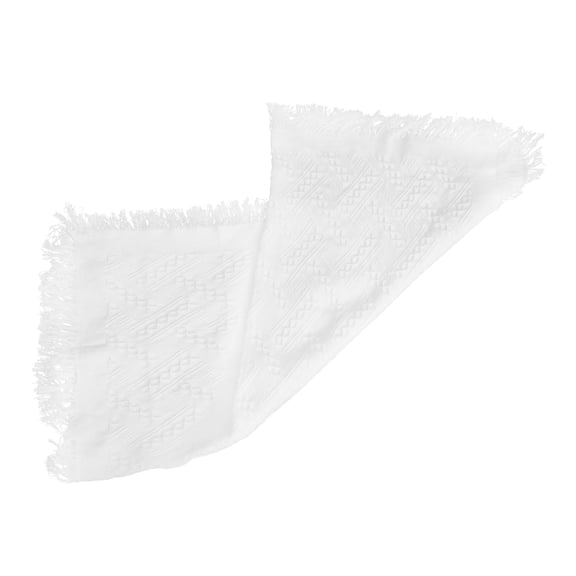 OULII Simple White Cotton Tablecloth for Indoor and Outdoor 1Pc