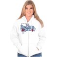 thumbnail image 4 of Dominican Doll Cute DR Flag Roses Womens Plus Size Graphic Zipper Hoodie Brisco Brands 4X, 4 of 5