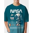 thumbnail image 5 of NASA Boys Oversized Dip Dye Graphic Tee, Sizes 4-18, 5 of 6
