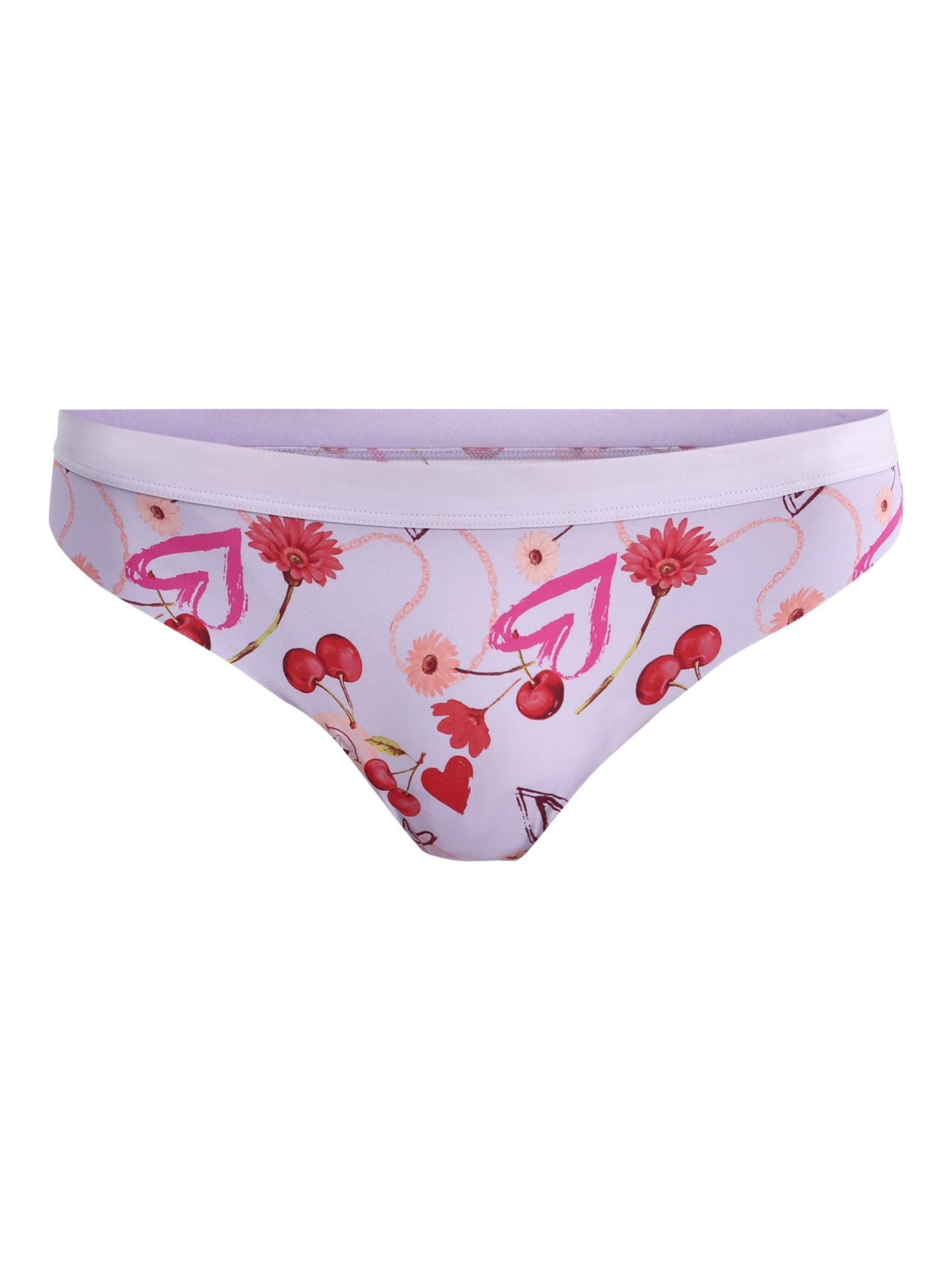 (3 pack) No Boundaries Micro Thong Panty, Women’s and Women’s Plus, Sizes S-XXXL