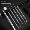 thumbnail image 2 of 3/1 PCS Stainless Steel Double Ends Dentist Teeth Clean Hygiene Explorer Probe Hook, 2 of 5