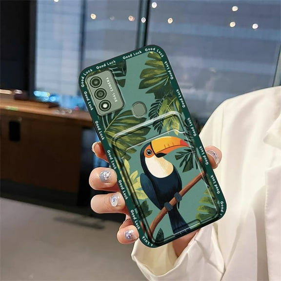 LYM-Phone Case For Wiko Voix/U616AT, Anti-dust Shockproof Cute Waterproof Fashion Design Cover TPU Card slot Back Cover Graffiti Anti-knock Soft case Full wrap Durable Card bag Cartoon