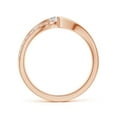 thumbnail image 2 of ANGARA Natural 0.5 Ct. Diamond Fashion Ring in 14K Rose Gold for Women (Ring Size: 3), 2 of 10