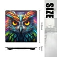 thumbnail image 2 of High Precision Body Weight Scale Smart Bathroom Scales with Large LCD Display(400lbs),Decorative for Bedroom-Colorful Owl Face With Glowing Eyes On Dark Background, 2 of 4