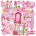 thumbnail image 3 of 35pcs-50pcs Vintage Stickers Cowboy Stationery Stickers Pink Animal Stickers for Laptops Suitcases Fridge, 3 of 9