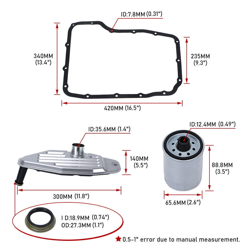 Automatic Transmission Oil Filter ATF Kit For 2003-2010 Dodge Ram 1500