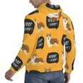 thumbnail image 3 of Bingfone Corgi Men'S Drawstring Hoodie Long Sleeve Pocket Sweatshirts-Large, 3 of 9