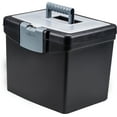 thumbnail image 2 of Storex File Storage Box with XL Storage Lid, Black, 1-Count, 2 of 4
