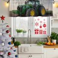 thumbnail image 5 of Farm Tractor Curtain Valances for Windows, Kitchen Valance Window Treatments Panel 2 Pack, Green Truck Country Rustic Field Harvester Rod Pocket Short Curtains for Bathroom Bedroom 42 x 12 Inch, 5 of 8