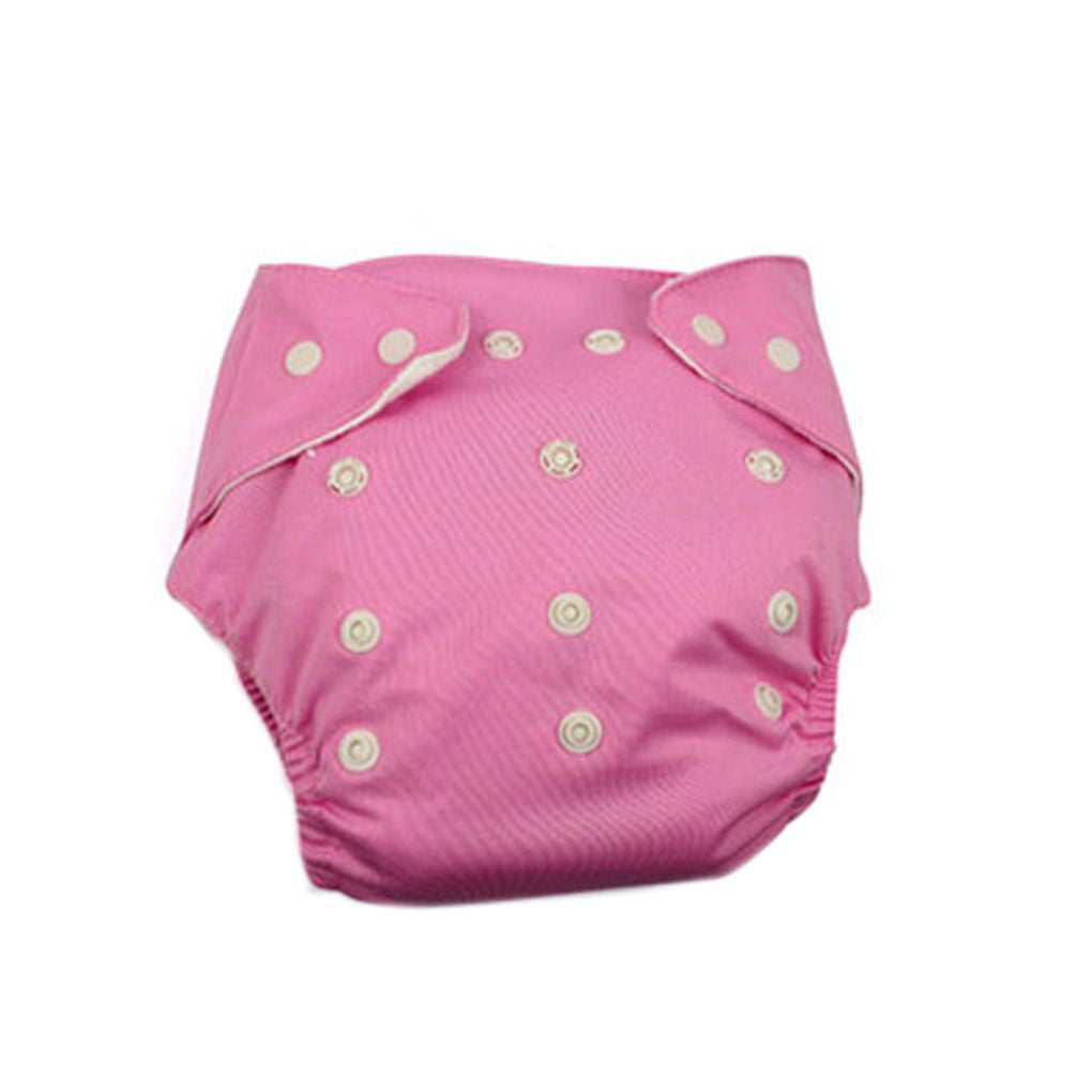 BIG ELEPHANT 8 Pack Baby Solid Color Reusable Cloth Pocket Diapers Pocket Nappies PD-04