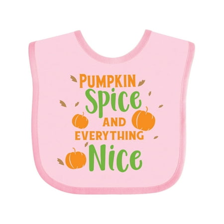 

Inktastic Pumpkin Spice and Everything Nice Fall Autumn Gift Baby Boy or Baby Girl Bib