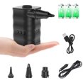thumbnail image 1 of Electric Air Pump for Inflatables, 12V Cordless Air Mattress Pump for Pool Floats, Swim Rings, Battery Powered with Car Adapter - Black, 1 of 5