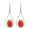Red, variant on AeraVida Bali Style Teardrops Oval White Sea Shell .925 Sterling Silver Dangle Earrings