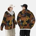 thumbnail image 6 of Uemuo Embroidery Chicken Rooster Pattern Women's Full Zip UPF 50+ Sun Protection Hoodie Jacket Long Sleeve Sun Shirt Hiking Outdoor Performance with Pockets-3X-Large, 6 of 6
