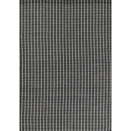 Momeni 5  x 8  Black Geometric Outdoor Rug