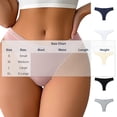 thumbnail image 3 of Qingpeng Womens Low Rise Lace Trim Thong Solid Color Bow Detail Panties Breathable Underwear Size S-XL, 3 of 5