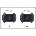 thumbnail image 3 of Cateissary Lámpara de pared LED Solar IP65 Impermeable 3lm Valla Jardín Luz Pasillo Interior Auto-on Paisaje Iluminación Luz cálida Type3 NO3, 3 of 6