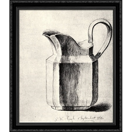 - Milk Jug 28x34 Large Black Ornate Wood Framed Canvas Art by Vincent van Gogh