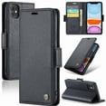thumbnail image 1 of Funda tipo cartera iPhone 11 con cierre magnético, RFID, tarjetero, soporte, carga inalámbrica, 1 of 5