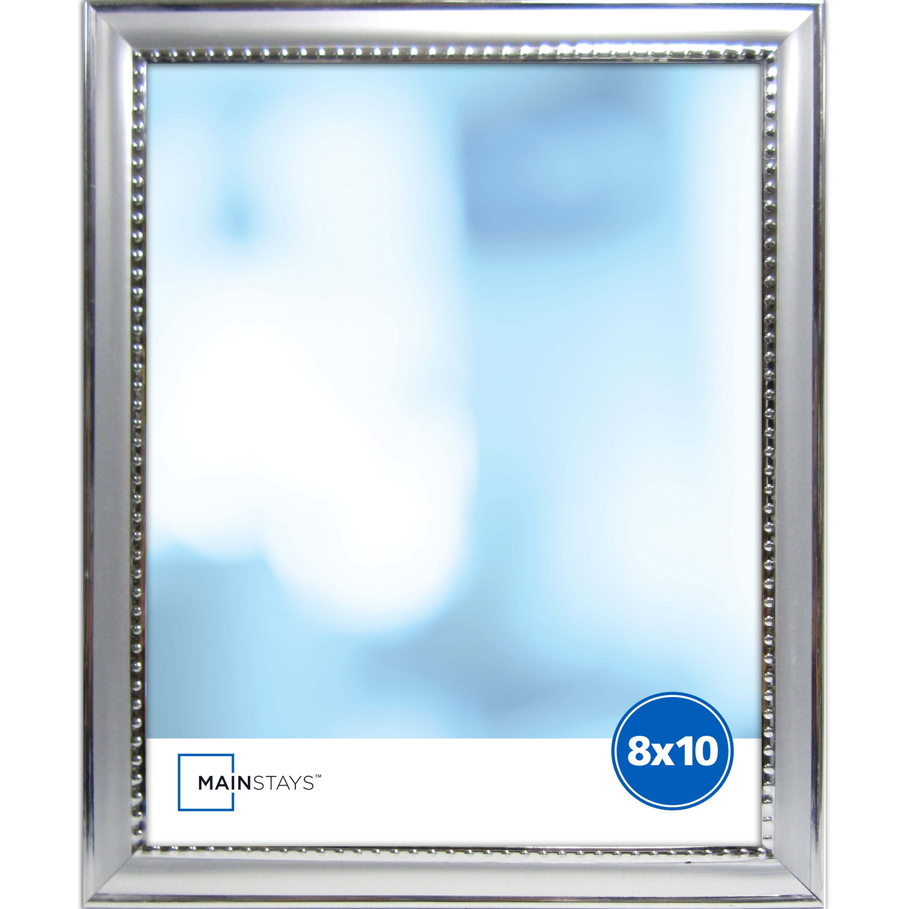 Mainstays MS 8" x 10" Silver Bead Photo Frame