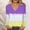 Purple, variant on Idoravan Long Sleeve Shirts for Women Clearance Women's Casual Loose V-Neck Tie-Dye Printing Long Sleeve Blouse T-shirt Tops