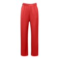 thumbnail image 5 of Gunia Wide Leg Pants Women Casual Pants Elastic Waist Loose Fit Trousers Soft Flowy Straight Leg Pants Summer Flowy Pants, 5 of 5
