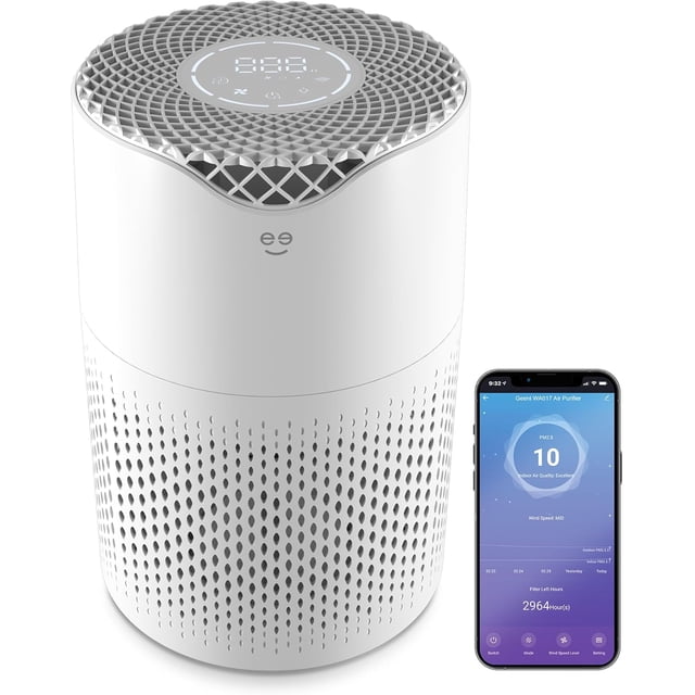 Geeni Smart HEPA Air Purifier – Clean, Fresh Air for Medium‑Sized Rooms (Up to 215 sq ft)