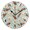 Black, variant on Eggs and Bacon Pattern Wall Clock 10in Round Artistic Oil Painting Home Decor Desk Table Clock