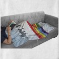 thumbnail image 6 of Pride Soft Flannel Fleece Throw Blanket, Happy Gay Pride with Hand Writing Celebration Theme LGBT Colored Paint Image Print, Cozy Plush for Indoor and Outdoor Use, 50" x 70", Multicolor, by Ambesonne, 6 of 6