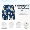 thumbnail image 5 of Lsque Mens Swim Trunks Daisies Flowers Pattern - Bathing Suit Compression Liner - Beach Swim Shorts Swimwear - (S-3XL) - Stretch Quick Dry -X-Large, 5 of 9