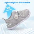 thumbnail image 4 of Barerun Toddler Shoes Washable Adjustable EVA Sandals,Wide Round Toe Grey,7.5-8 Toddler, 4 of 8