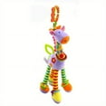 thumbnail image 5 of Happy Monkey Bed Hanging Giraffe Doll Cartoon Animal Rattle Lathe Bed Hanging Baby Plush Toy, 5 of 5