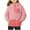 Watermelon Red1, variant on AherBiu Girls Winter Clothes Fleece Sweatshirt Patchwork Quarter Button Hooded Neck Warm Pullover Tops with Pocket