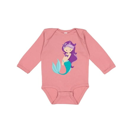 

Inktastic Mermaid Gift Baby Girl Long Sleeve Bodysuit