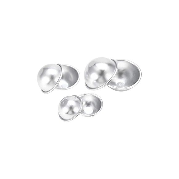 Moldes De Bomba De BañO, 6 Uds Herramientas De ElaboracióN De Bombas De BañO Diy Kit De FabricacióN De Pasteles De Hecho A Mano Brillante FáCil De Desmoldar AleacióN De